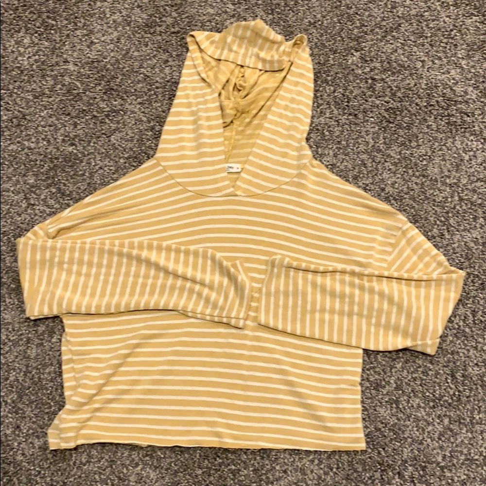 Yellow Striped Sweatshirt